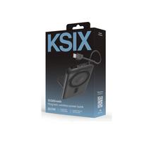Ksix magnetinis išorinis akumuliatorius (Power Bank) 10000 mAh, 22.5W, skirtas iPhone ir Apple watch, pilkas