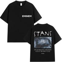 Rapper Eminem Stans Album 2025 Graphic T Shirt Mens Hip Hop Vintage Short Sleeve Tshirts Unisex Loose Gothic Clothing Tshirt S