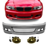 M-Tech Priekinis Bamperis, skirtas BMW E46 (99-06) coupe / cabrio, su geltonais priešrūkiniais