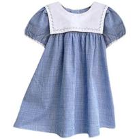 Mergaičių suknelė Preppy Style Vaikiška princesės suknelė Jūreivio apykaklės sijonas 110cm