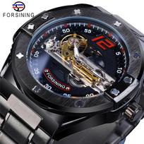 „Forsining“ vyriškas laisvalaikio vandeniui atsparus „Tourbillon“ mechaninis laikrodis