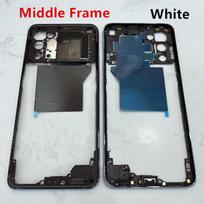 Housing For Realme GT Master Edition 5G 6.43“ Battery Cover Middle Frame Repair Replace Back Door Rear  + Camera Lens ogo Middle Frame White