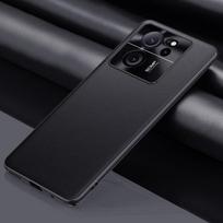 Prabangus PU odinis dėklas, skirtas Xiaomi Mi 13T Pro Mi13T metaliniam objektyvo apsaugos matiniam dangteliui, skirtas Redmi K60 Ultra Shell For Xiaomi 13T juoda