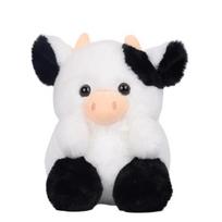 Kawaii braškių karvės pliušinis žaislas vaikams, minkštas lėlė, daugiaspalvė pagalvė, šventinė dovana, 20 cm 20CM juoda