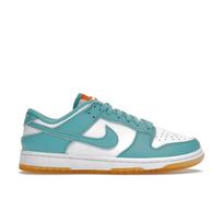 Nike  Dunk Low Teal Zeal Women Sneakers White Washed-Teal Kumquat DV2190-100 35.5