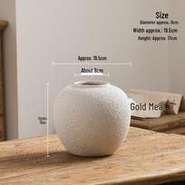 Didelė retro keraminė grindų vaza gėlėms, aukštos temperatūros porceliano keramika, gėlių kompozicijos ornamentas svetainei ar prieškambariui