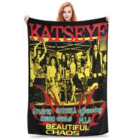 Katseye plakatas Flanelinis pledas Kpop pledas namams, automobiliui Super minkštas pledas, 30x40in