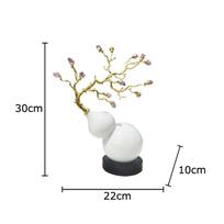 Gold-plated Branches Gourd Luxury Ornaments Living Room Desk Decoration Feng Shui Home Decorations Crafts Room Aesthetic Decor