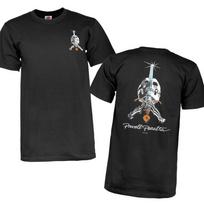 Powell Peralta Kaukolės Kardas Riedlentė Unisex Marškinėliai Juodi Bones Brigade S