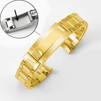 Laikrodžio apyrankė 20 mm 21 mm Laikrodžio apyrankės išsegimo sagtis Tvirtas lenktas galas Jungtys Dirželis tinka Submariner Water Ghost nerūdijančio plieno laikrodžio apyrankė 21mm