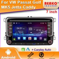 7 colių 2 DIN automobilio radijas su GPS ir „Android Auto Carplay“, skirtas VW, Volkswagen, Skoda, Octavia, Golf 5, 6, Touran, Passat B6, Polo, Jetta HD jutikliniu ekranu 8 core 4GB+64GB