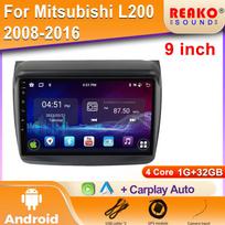 Automobilio radijo multimedija Android, skirta Mitsubishi Pajero Sport 2 L200 Triton 2008-2016, Carplay 4G GPS 2 Din ekranas, pagrindinis blokas, stereosistema 4 core 1GB+32GB carplay