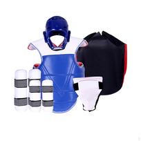5 vnt. Taekwondo apsaugos, viso kūno apsauga, Bokso galvos apsauga, Paminkštinta kirkšnies apsauga, Kovos menai XL