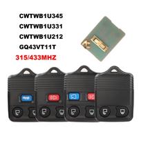 „jingyuqin“ 315/433 MHz nuotolinio valdymo pultas, skirtas „Ford Escape F 150 Explorer 2001–2007“ CWTWB1U345 CWTWB1U331 CWTWB1U212 GQ43VT11T rakto siųstuvui 2 BUTTONS kukurūzas