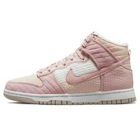 Nike Dunk High LX Next Nature Toasty - Rožinės Oksfordo moteriški sportbačiai Perlo baltumo, burės, rotango DN9909-200 35.5