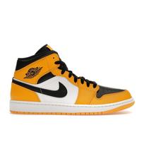 Vyrams skirti sportbačiai Air Jordan 1 Mid Reverse Yellow Toe Taxi White Black 554724-701 45