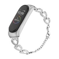 Strap for Mi Band 3 4 5 6 7 Stainless Steel Xiaomi Mi 6 5 4 3 Adjustable Watchband Bracelet Wrist Band Smartwatch Accessories for Woman Wife Daughter For Mi Band 3 4 sidabras