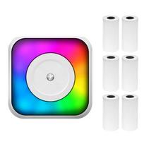 Mini terminis spausdintuvas, daugiafunkcis nešiojamas lipdukų gamintojas su RGB šviesos momentiniu nuotraukų rašalu