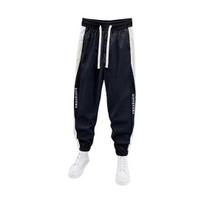 Men's Cargo Pants Sweatpants Drawstring Waist Joggers Pants with Pockets Letter Print Color Blocking M juoda