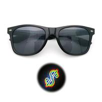 3D prizmės efekto difrakciniai akiniai Moteriški saulės akiniai Stačiakampiai Vaivorykštiniai Kaleidoskopo Festivalio Stiliaus Rave Akiniai Skaidrus/Pilkas lęšis Adult