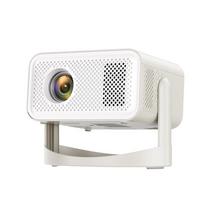 Namų kino natyvus 4k nešiojamas projektorius Ht23 Pro 1080p 650ansi L018 360° automatinis fokusavimas trapecinis iškraipymų koregavimas Android 11 Bt5.0 Wifi6 US PLUG balta