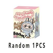 17cm V1 Pirmoji staigmena Labubu The Monsters Širdies plakimas Macaron Emaliuotas veidas Miela iškamša Pvc Figūrėlė Stalo ornamentas Kawaii Žaislas Vaikui Staigmenos dovana