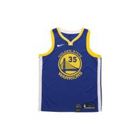 Nike Kevin Durant Golden State Warriors Krepšinio marškinėliai, Gerbėjų leidimas, Numeris 35 Vyriški Viršutiniai drabužiai Mėlyni 864475-496 S
