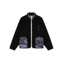 Nike FW23 Drakono Metų KINIŠKŲ Naujųjų Metų Serijos Spalvų Bloko Kišeninė Užsegama Vilnos Striukė Vyrams Viršutiniai Drabužiai Juoda FZ6194-010 L