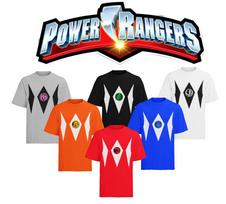 Power Ranger Karnavalas Mergvakaris Kostiumas Fasching Vyriški Marškinėliai S