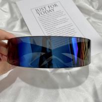 Nauji Ateities Cyberpunk Akiniai nuo Saulės Retro Besparmeniai Akiniai nuo Saulės UV400 Veidrodiniai Akiniai Vintažiniai Gotikiniai Steampunk Vakarėlis Gafas De Sol As shown in the figu