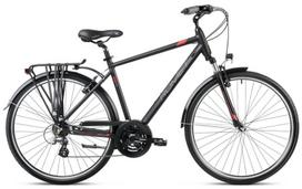 Trekkingo dviratis Romet Wagant 1, 28", 2025 m., juodas-raudonas