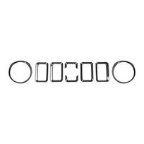 Automobilio priekinių žibintų grotelių dangtis posūkio signalo žibintų dekoravimas rūko žibintų ornamento lipdukai, skirti Suzuki Jimny 2019 Up išorės priedams Headlight Grille A