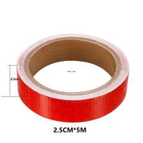 2,5cm/5m/10cm/15cm/20cm*5M Raudonos Švytinčios Žvaigždės Atšvaitinis Lipdukas Atsparus Vandeniui Stipriais Klijais Saugos Įspėjimas Atšvaitinė Juosta Automobiliui