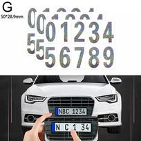 Nanofilm valstybinio numerio lipdukas vandeniui atsparus nematomas skaitmeninis lipdukas atspindintis skaitmeninis numerio lipdukas Automobilio dekoratyviniai reikmenys