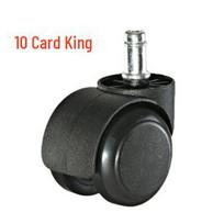 10 mm tylus sukamojo kėdės ratukas - atsparus dilimui biuro kėdės priedas juoda spalva/pu spalva