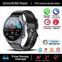 2025 Naujas CES Mokslo Miego Pagalba Išmanusis Laikrodis Vyrams Lazerinis Gydymas Trys Aukšti EKG+PPG Kūno Temperatūra BT Skambutis Sveikatos Išmanieji Laikrodžiai Black-Silicone