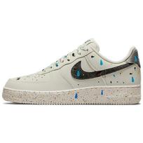 Nike Air Force 1 07 LV8 Dažų Taškeliai - Šviesiai Kauliniai Unisex Sportbačiai Balti Juodi Lėliukai CZ0339-001 39