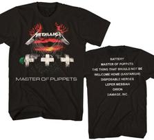New Authentic Metallica Master of Puppets Heavy Metal Band T-Shirt High-end Luxury Is for Both Men and Women Top Y2k M