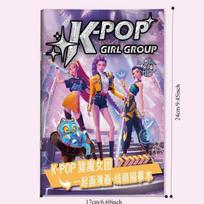 KPOP Raganių Medžioklė Rumi Mira Zoey Piešimo Knyga - Vaikų ir Suaugusiųjų Anime Veikėjų Piešimo Linijų Kontrolės Praktikos Knyga Dovanos