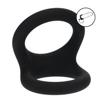 Levelz by Shots LEVELZ Double O Silicone Dual Ring L Black - Anatomical Support System