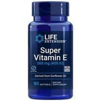 LIFE EXTENSION Super vitaminas E 268 mg – 90 kapsulių