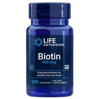 „Life Extension“ biotinas 600 mg - 100 kapsulių