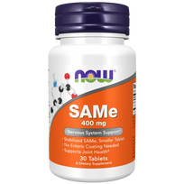 NOW FOODS SAMe (S-adenozil-L-metioninas) 400 mg – 30 tablečių