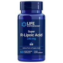 LIFE EXTENSION R-alfa lipoinė rūgštis (Na-RALA) - 60 kapsulių