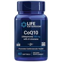 LIFE EXTENSION kofermentas Q10 (ubichinonas) 100 mg su D-limonenu - 60 kapsulių