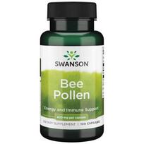 SWANSON bičių žiedadulkės 400 mg – 100 kapsulių