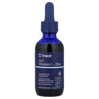 TRACE MINERALS vitaminas C + joninis cinkas - 59 ml