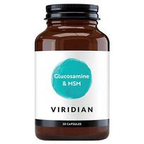 VIRIDIAN gliukozaminas su MSM - 30 kapsulių