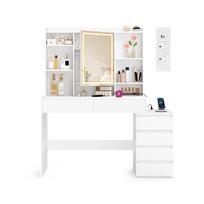 Kosmetinis stalas 40 x 124,7 x 145 cm