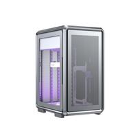 Cooler Master MF400M-SHNN-S00 MasterFrame 400 Mesh Silver, mATX korpusas, USB 3.2 Gen 2x2 Type-C, langas | MF400M-SHNN-S00 | 4719512162668